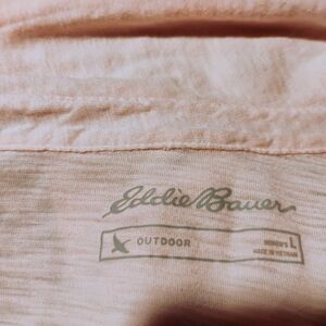 Eddie Bauer Light Pink Outdoor Top Sz L